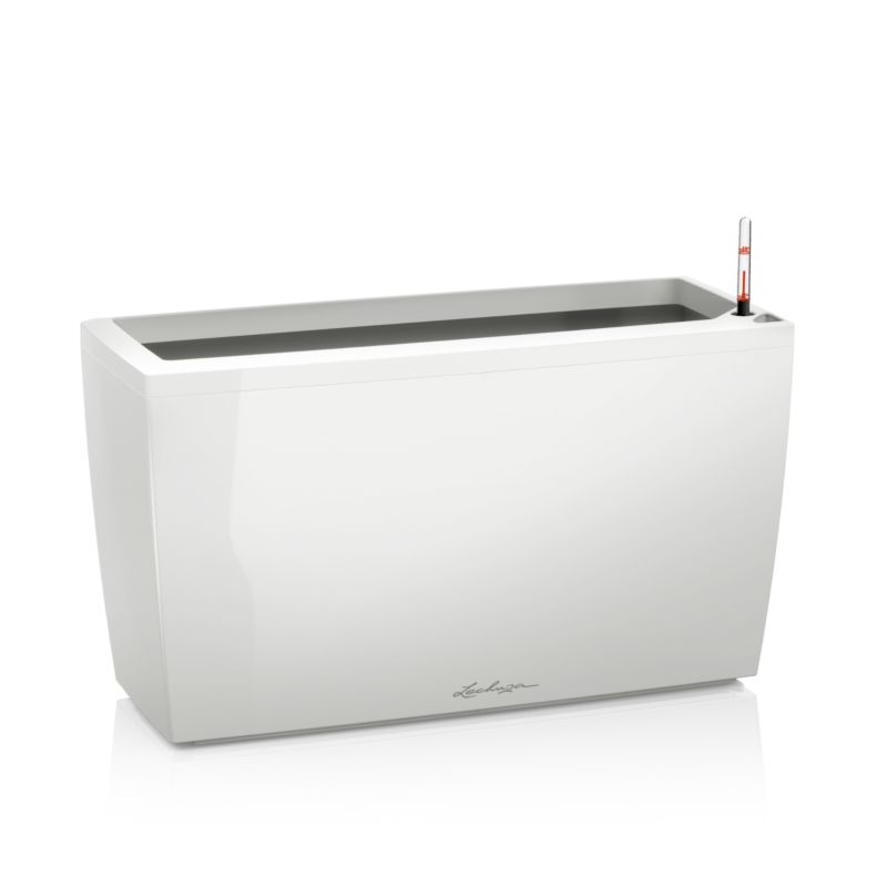 Doniczka Lechuza Do Domu Ogrodu CARARO 75/30/43 Biały Połysk 1 szt