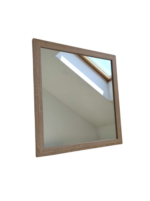 Lustro kwadratowe z serii HIT Erama 40 x 40 cm w ramie sonoma jasna 1szt.