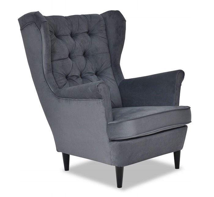 Fotel uszak do salonu Family Meble Gaja antracyt 1szt