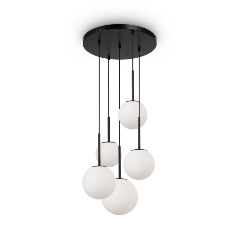 Lampa wisząca Maytoni Basic Form czarny matowa-biała wym: 180 x 45 x 45 cm 5xE14 x 40W 1 szt.