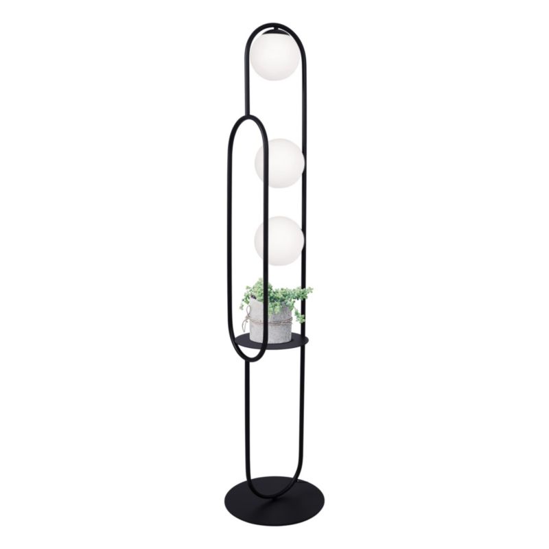 Lampa podłogowa stojąca Kaja Finestra czarno-biała 3 x E27 x 40W wym: 164 x 35 x 35 cm - 1 szt.