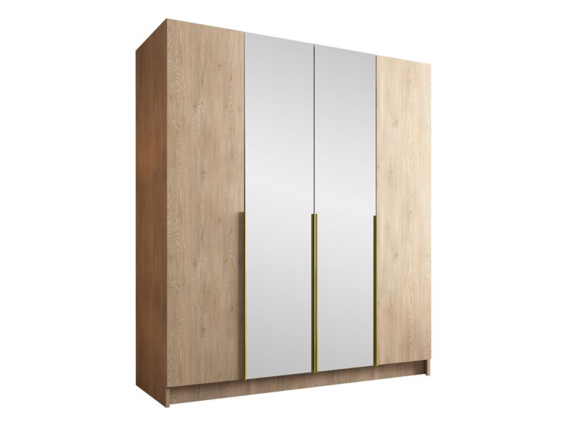 Szafa MIRJAN 24 z lustrem Santi II dąb cremona/złoty 1 szt.