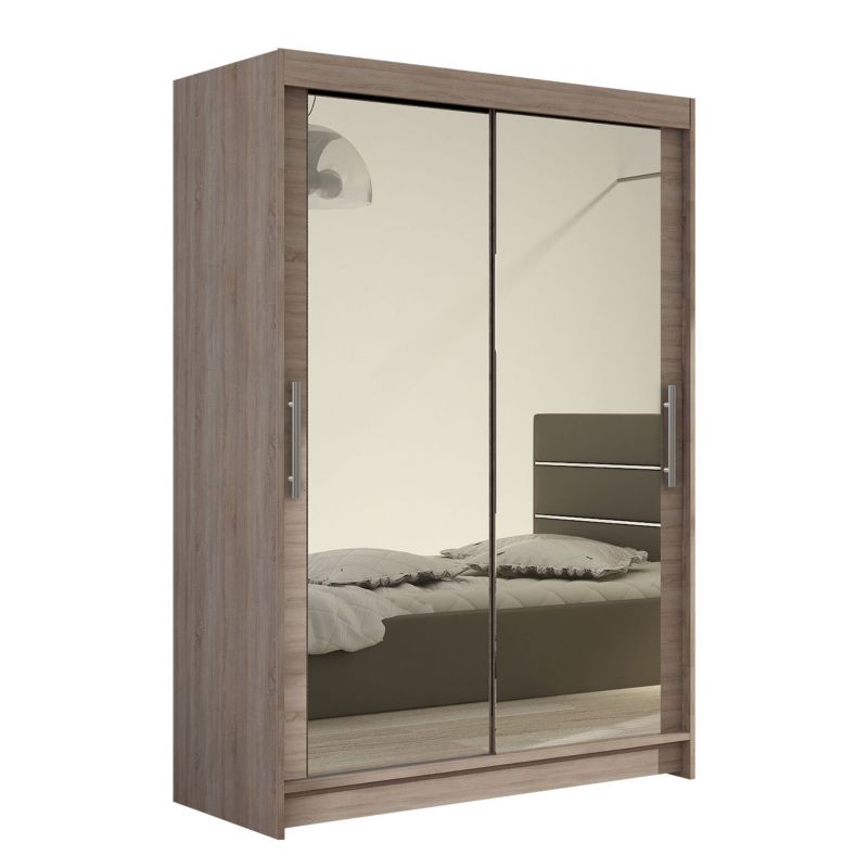 Szafa MIRJAN 24 z drzwiami przesuwnymi Miami VII trufel/lustro 1 szt.