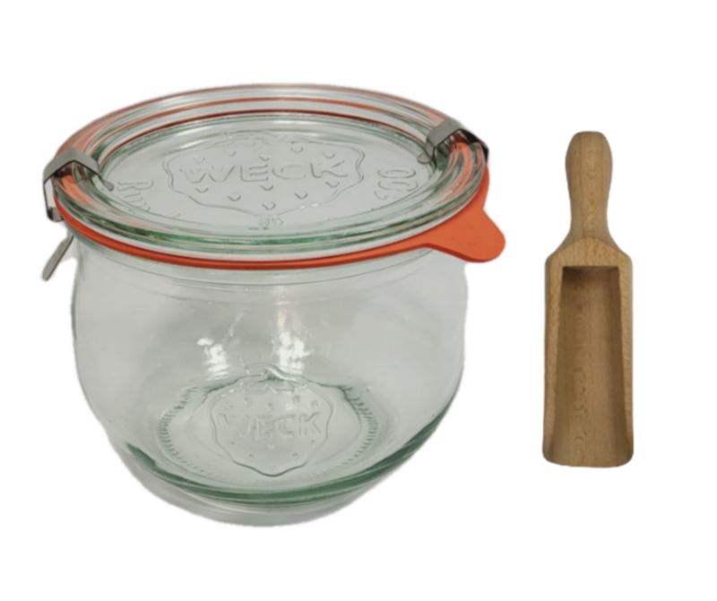 Słoik MODO24 Weck 370 ml fi 80 tulip szklane wieko gumka 1 kpl.