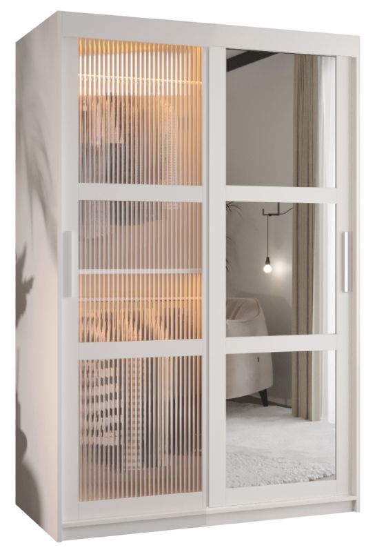Szafa przesuwna Garderoba Abiks FLUTES 2 120 biały 1 szt.