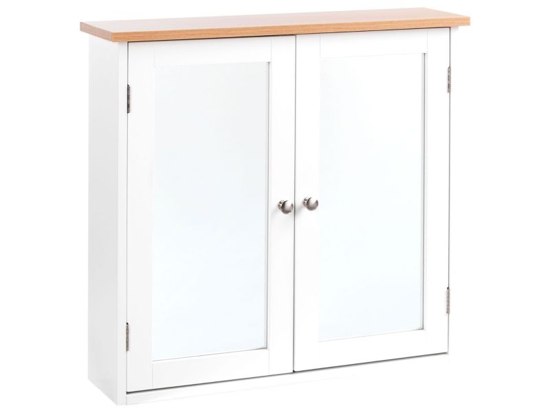 Szafka wisząca łazienkowa z lustrem Alamos 65 cm 60 cm Biały 1szt.