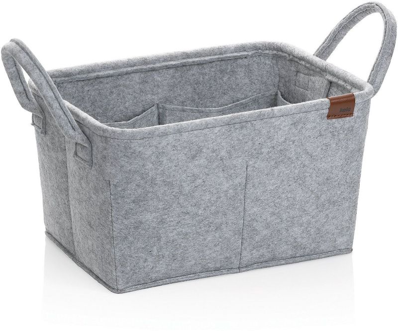 Kosz do przechowywania Kela Fay jasnoszary filc 35x25x20cm 1 szt.