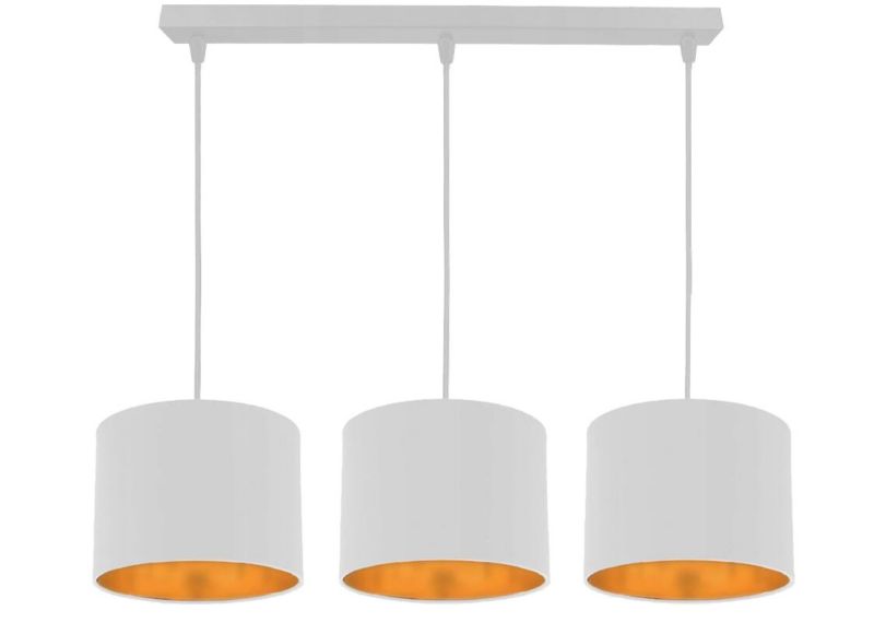 Lampa sufitowa Candellux Atlanta biało-złota wym: 90 x 72 x 20 cm 3xE27 x 40W 1 szt.