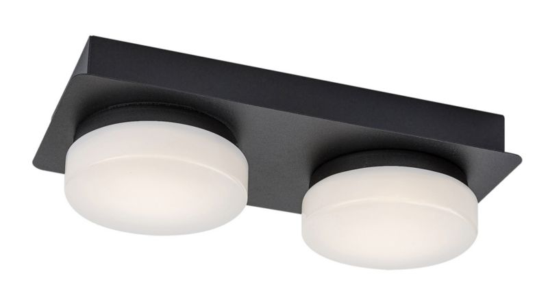Lampa sufitowa wisząca Rabalux Attichus 0022 czarny matowa-biała nowoczesna wbudowany LED 11W 1 szt.
