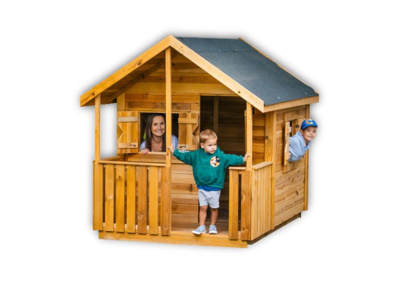 Drewniany domek dla dzieci Meblogród Magiczny Domek z tarasem 1szt.