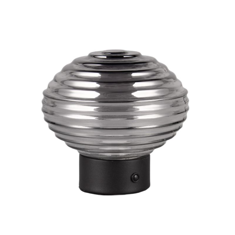 Lampa stołowa RL Earl czarna-dymiona LED 2W 3000K 100lm IP20 wym: 14.5 x 15.5 x 15.5 cm szkło - 1 szt.