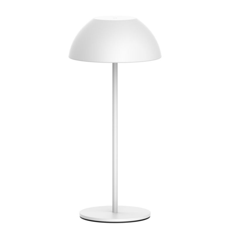Lampa stołowa Polux Tanzania biała LED 1.8W 2700K 160lm akumulator IP44 wym: 28 x 13 x 13 cm metal - 1 szt.