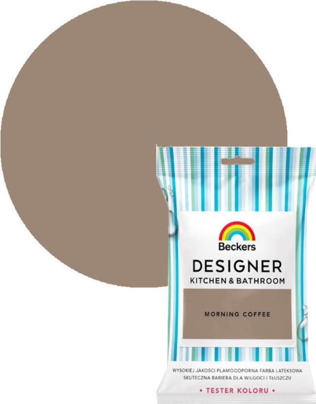Tester farby kolorowej Beckers Designer Kitchen&Bathroom Morning Coffee 0,05 l