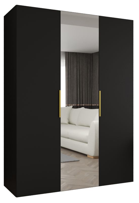 Szafa uchylna Abiks MARBELLA 2 150 wys 202 cm Czarny + Złoty 1 szt