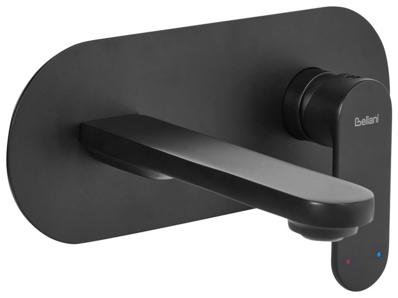 Bateria umywalkowa podtynkowa Chapala Mosiądz Czarny 1 szt.