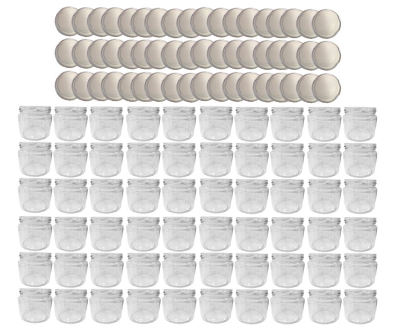 Słoiki MODO24 330ml dżemy konfitury przyprawy grzybki zakrętki 82mm PZH 60 kpl.