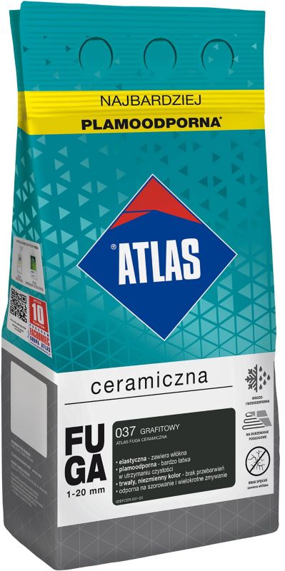 Fuga ceramiczna Atlas 037 grafitowy 5 kg
