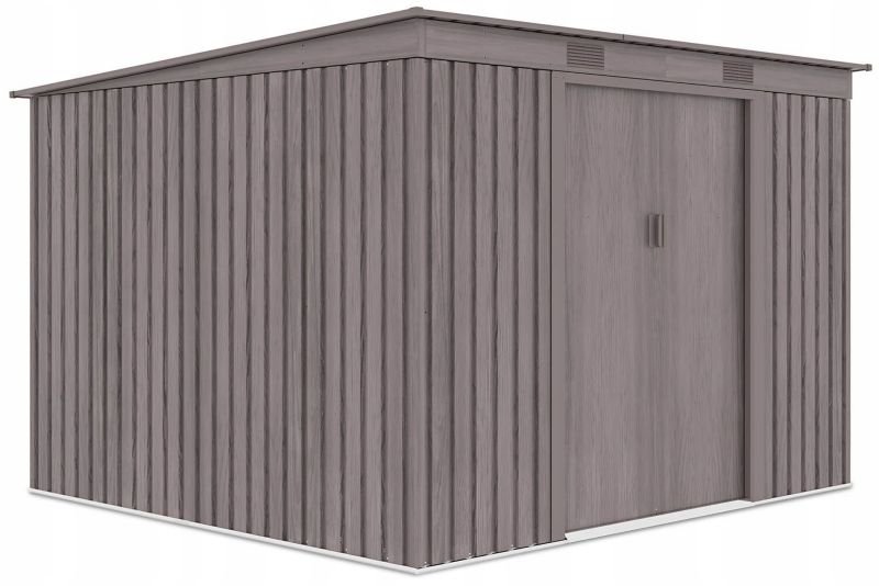 Domek Ogrodowy Narzędziowy na Narzędzia Szopa OREGON 261x241x176cm Metalowy 1 szt