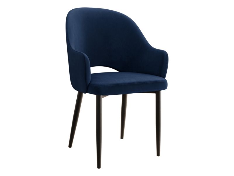 Krzesło MIRJAN 24 tapicerowane Rosa granatowy 1 szt.