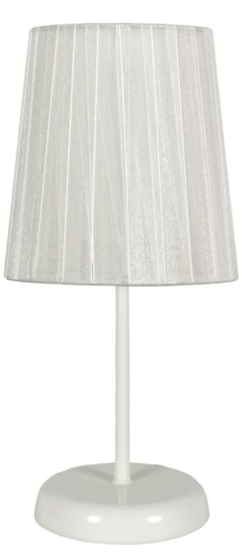 Lampa stołowa Candellux Rifasa biała 1 x E14 x 40W IP20 wym: 32 x 14 x 14 cm tkanina - 1 szt.