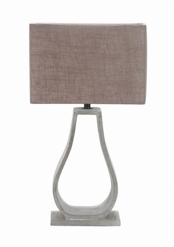 Lampa stołowa Candellux Femo szara 1 x E27 x 60W IP20 wym: 39.5 x 22.5 x 13 cm beton architektoniczny - 1 szt.