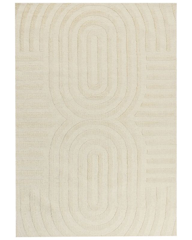 Dywan wełniany 160 x 230 cm beżowy Mastung 1 szt.