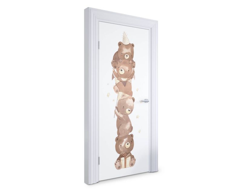 Naklejka samoprzylepna na drzwi Wallfluent 85x205 cm Niedźwiadkowa wieża 1 szt.