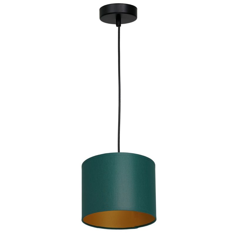 Lampa wisząca Luminex Arden zielono-czarny matowy-złota wym: 110 x 18 x 18 cm 1xE27 x 15W 1 szt.