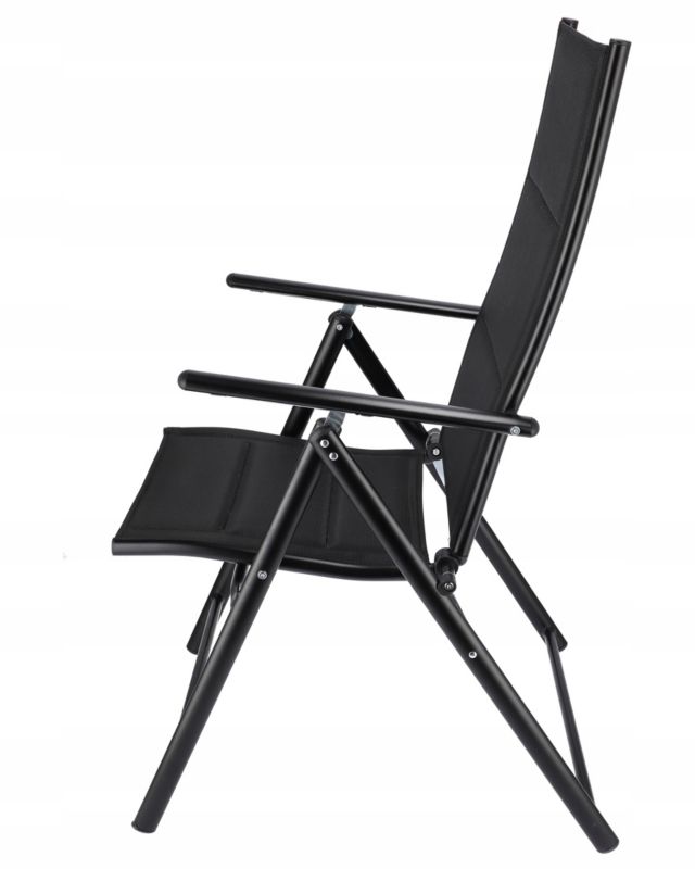 Leżak ogrodowy JUMI składany z regulowanym oparciem 84 cm aluminiowy 1 szt.