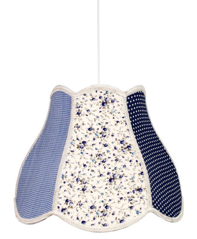 Lampa wisząca Candellux Zuza wielokolorowa wym: 90 x 35 x 35 cm 1xE27 x 60W tkanina 1 szt.