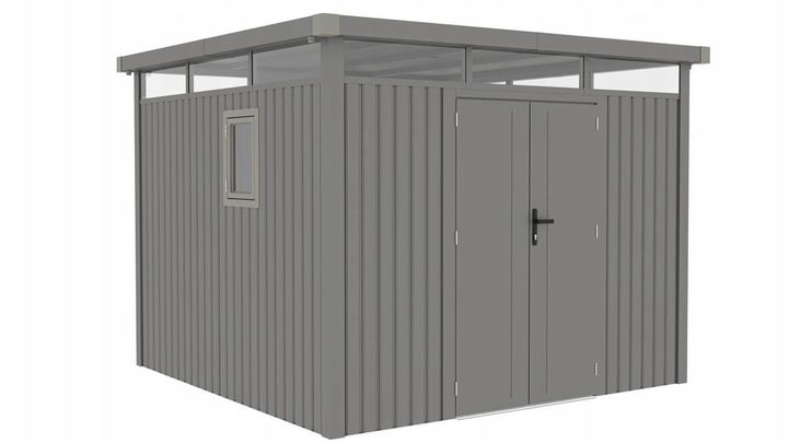 Domek Ogrodowy Hardmaister Narzędziowy Stal OTTAWA Szopa 294x294cm Szary Mocny 1 szt