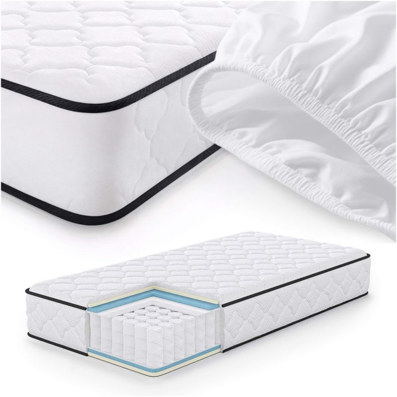 Materac sprężynowy z ochraniaczem AKORD 7-strefowy H3 100x200 cm 1 szt.