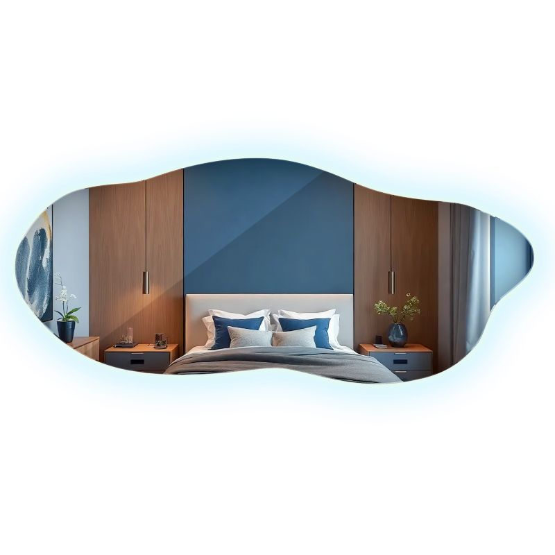 Lustro Zimne LED ArtPrintCave 40 x 90 cm Do Sypialni Toaletki Salonu 1 szt.