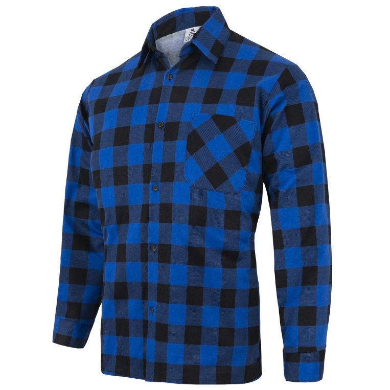 Koszula flanelowa ROBJET bawełniana niebieska rozmiar XL 1 szt.