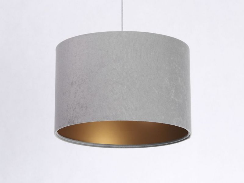 Lampa Bps Koncept wisząca HOME 30 szara/złota 1 szt