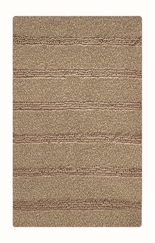 Dywanik łazienkowy Kleine Wolke Monrovia 60x100 cm brązowy, antypoślizgowy, szybkoschnący, 1 szt.