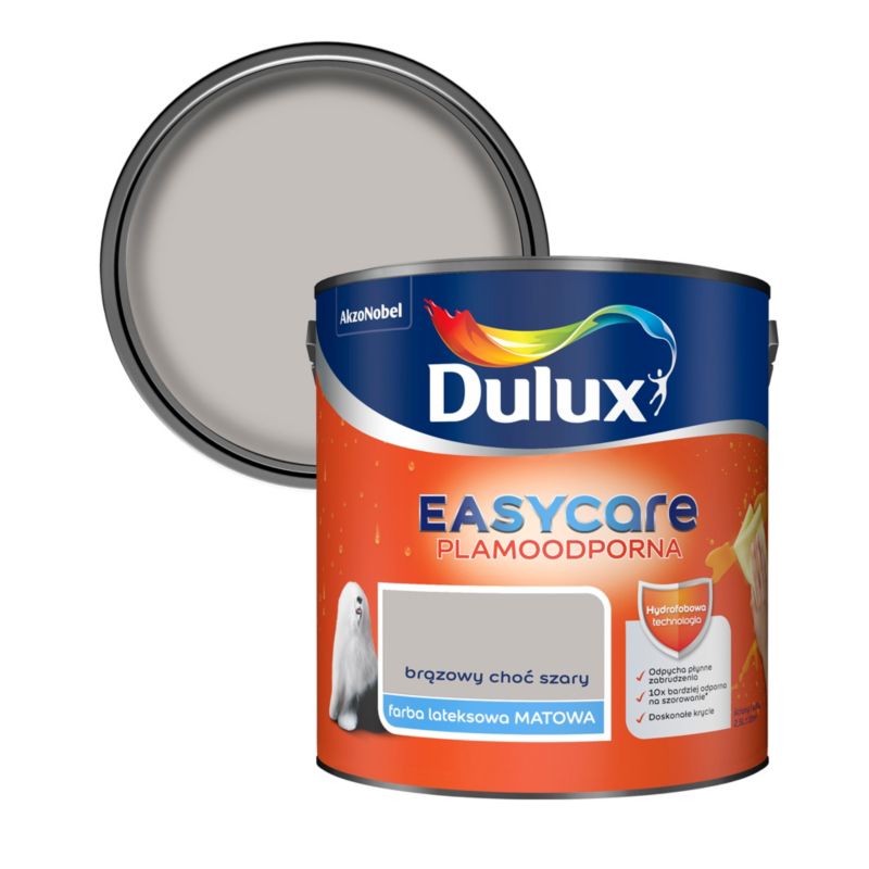 Farba Dulux EasyCare brązowy choć szary 2,5 l