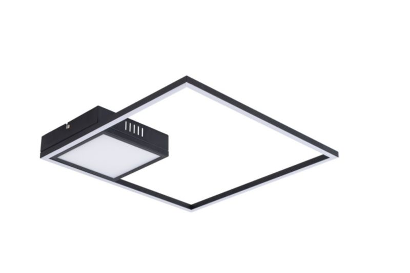 Lampa sufitowa wisząca Rabalux Sirius czarny matowa-biała wym: 5 x 40 x 40 cm wbudowany LED 30W 1 szt.