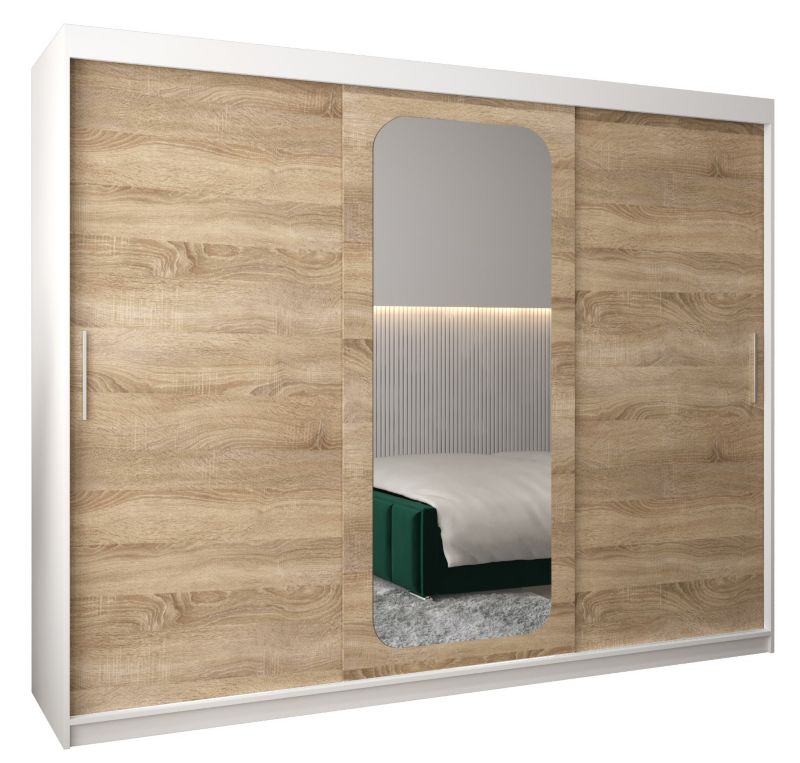 Szafa przesuwna Garderoba Abiks PROMO T2 250 biały/sonoma 1 szt.