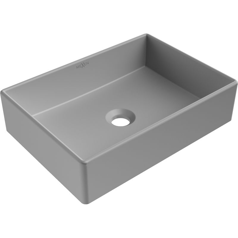 Umywalka nablatowa Mexen Goya szary jasny mat 45x32 cm 1 szt.