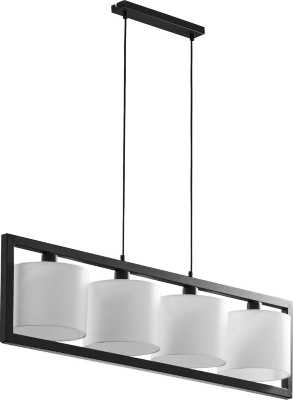 Lampa wisząca Zuma Line Tessa czarno-biała wym: 90 x 105 x 20 cm 1xE27 x 60W 1 szt.