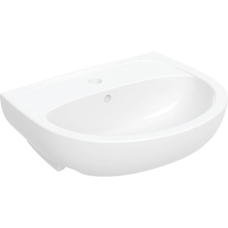 Umywalka meblowa Koło Solo 50x42 cm półokrągła biała z przelewem 1 szt.