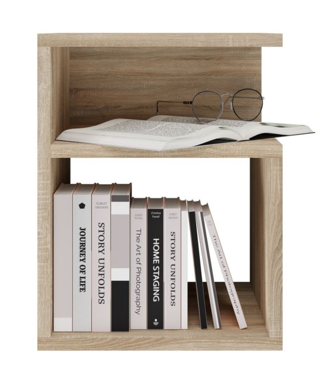 Szafka Nocna Topeshop Stolik Tini Dąb Sonoma 30x30x40 cm 1 szt.