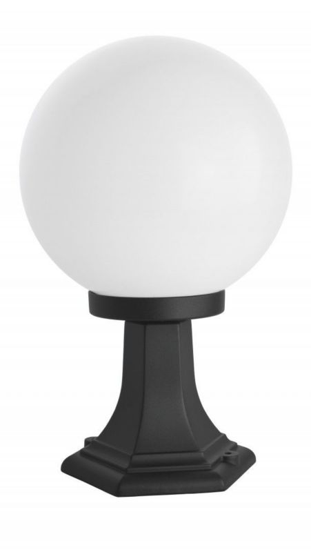 Lampa ogrodowa stojąca SU-MA Kule czarno-biała kula 1 x E27 x 60W IP43 wym: 41 x 25 x 25 cm - 1 szt.