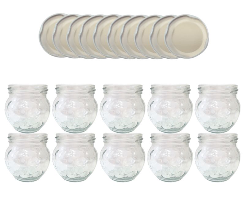 Słoiki MODO24 215ml dżemy konfitury przyprawy deserki zakrętki 66mm PZH 10 kpl.