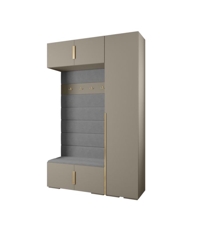 Garderoba do przedpokoju Abiks INOVA 1 Z19 kaszmir+złoty+manila16 1szt.