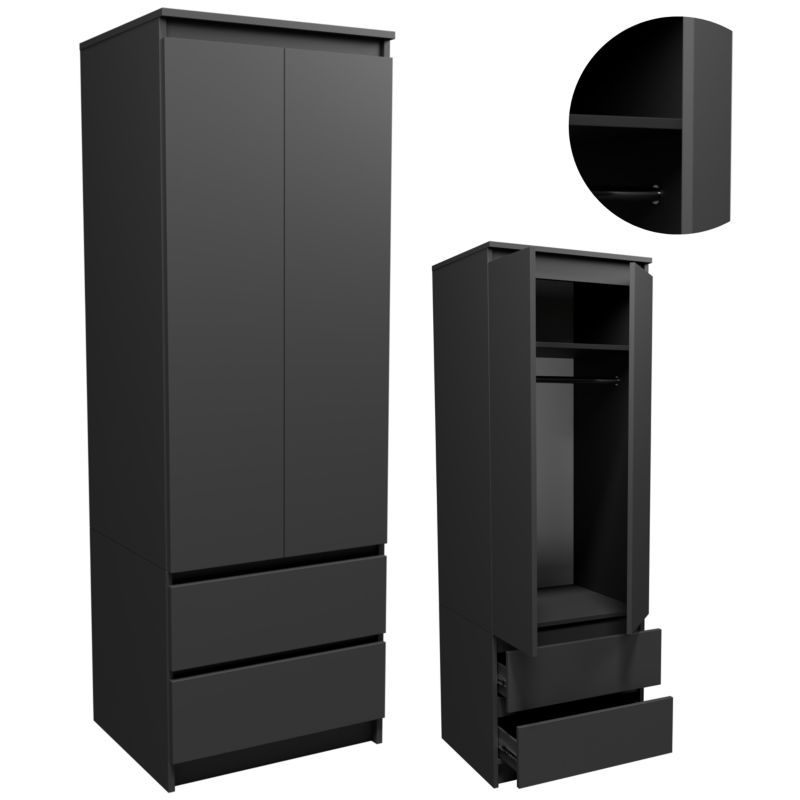 Szafa Matkam STA60GSZ garderoba grafit 1 szt.