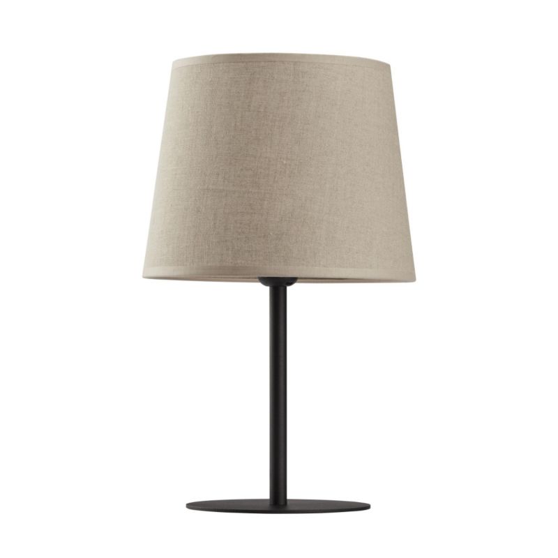 Lampka stołowa TK-Lighting Chicago czarno-beżowa 1 x E27 x 15W IP20 wym: 41.5 x 25 x 25 cm tkanina - 1 szt.