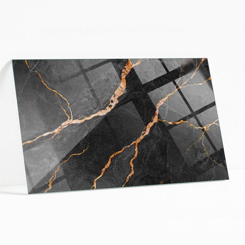 Blat Szklany z Nadrukiem Wallfluent 120x80 cm Marmurowe żyły w designie 1 szt.