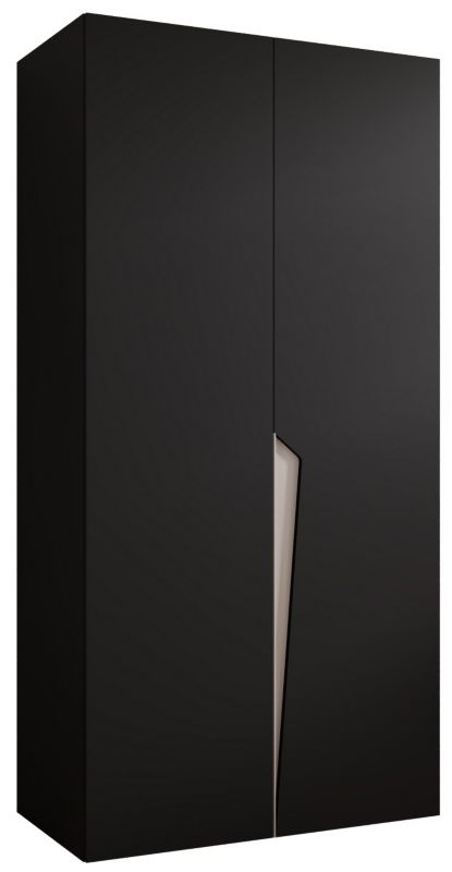 Szafa uchylna otwierana Abiks PIANO 1 100 wys 202 cm Czarny + Kaszmir 1 szt